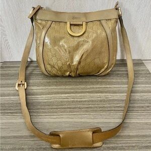 Gucci Beige Monogram Shoulder Bag